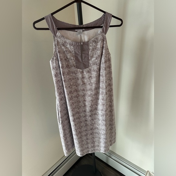 ALFRED SUNG Pure Gray Patterned Top - Picture 1 of 7